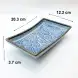 #CB-8072; Ceramic rectangular plate 8 inches