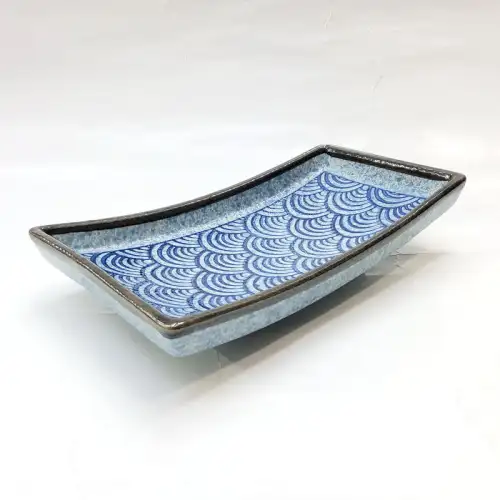#CB-8072; Ceramic rectangular plate 8 inches