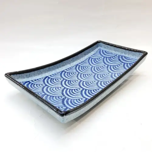 #CB-8089; Ceramic rectangular plate 10 inches