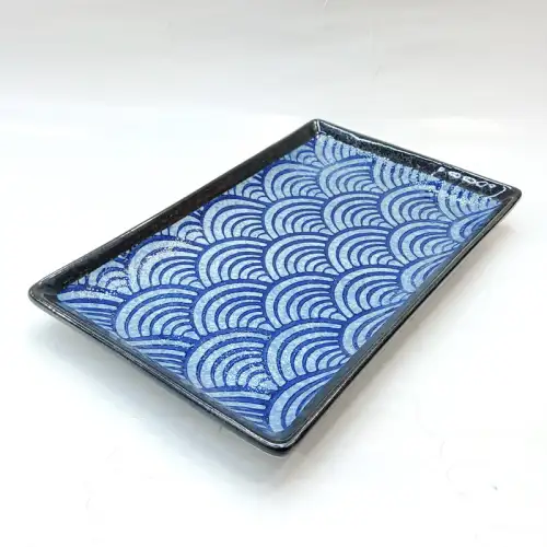 #CB-8096; Ceramic rectangular plate 9 inches