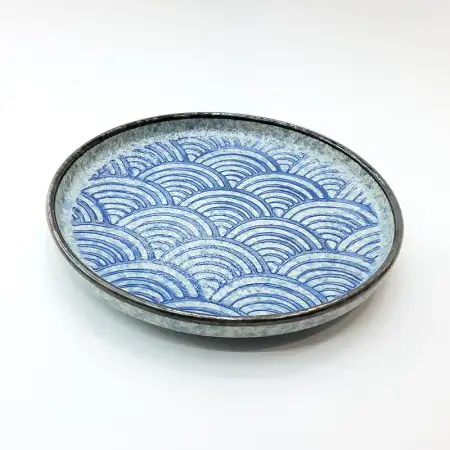 #CB-8545; Ceramic round plate 7 inches..