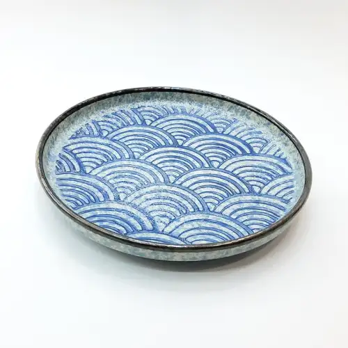 #CB-8545; Ceramic round plate 7 inches