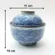 #CB-8576; Ceramic miso bowl with lid  4.5 inches