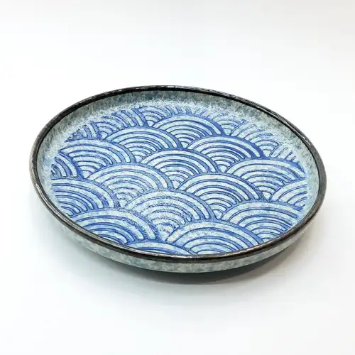 #CB-8590; Ceramic round plate 8 inches