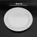 #CE-8706; Ceramic round plate 8.5 inches matte