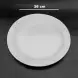 #CE-8713; Ceramic round plate 10 inches matte