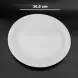 #CE-8720; Ceramic round plate 12 inches matte