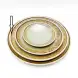 #CH-0990; Ceramic round plate 10 inches