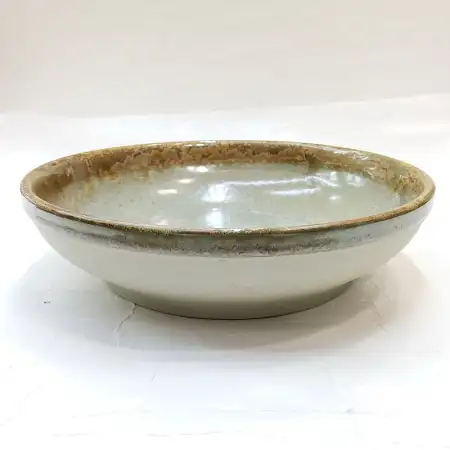 #CH-1027; Ceramic bowl 9 inches..