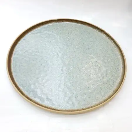 #CH-1102; Ceramic round plate 13 inches..