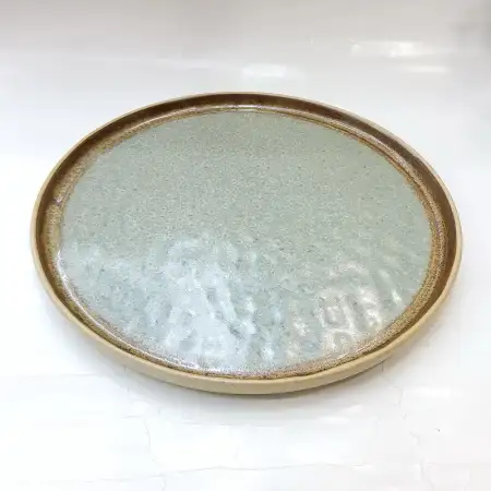 #CH-1119; Ceramic round plate 11.2 inche..