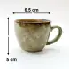 #CH-6312; Ceramic Espresso cup with saucer 90ml  