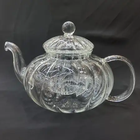 #CJ-1348; Glass tea pot 1000ml ..