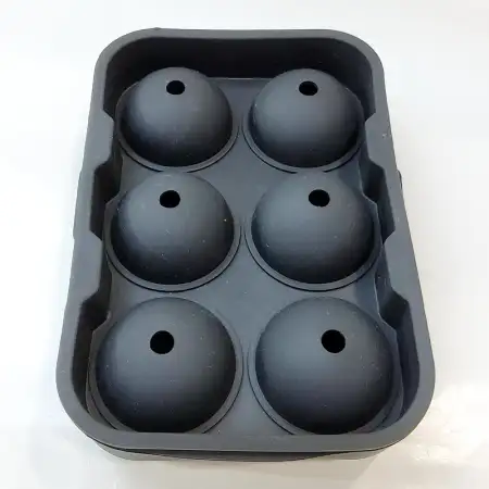 #JQ8965; Silicone ice mold Rd. x6   ..