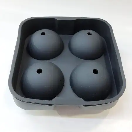 #JQ8989; Silicone ice mold Rd. x4   ..
