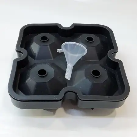 #JQ8972; Silicone ice mold Dia. x4   ..