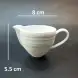 #CM5322; Ceramic cream server #WT 