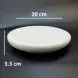 #CT5919; Ceramic pebble plate 20cm
