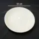 #CW9016; Ceramic round plate 6 inches White