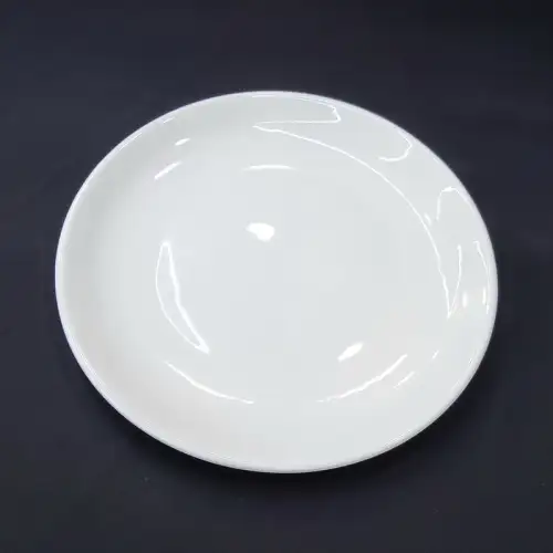 #CW9016; Ceramic round plate 6 inches White