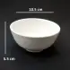 #CW9047; Ceramic bowl 4.25 inches White 