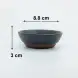 #CX0760; Ceramic sauce dish 3.5"