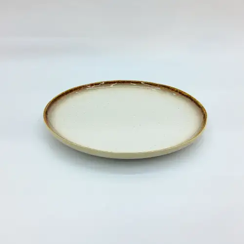 #CX0807; Ceramic plate round 8.25"