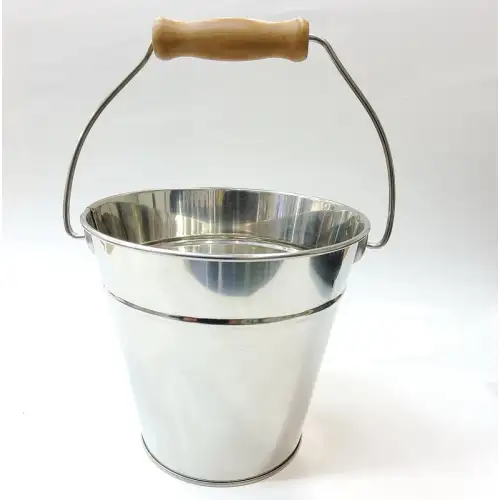 #CY107-SS; Stainless steel bucket 15.4cm