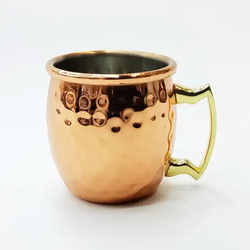 #DX1730;  Mule mug 60ml hammered #1730