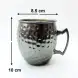 #DX1815;  Mule mug 500ml hammered #1815