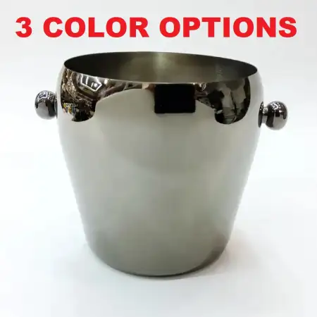 #DX6641; Stainless steel ice bucket 1L..