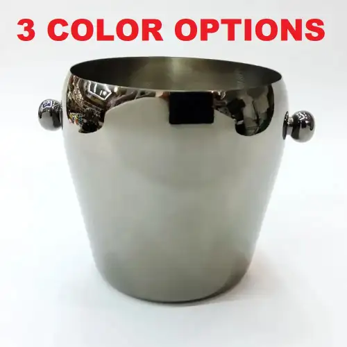 #DX6641; Stainless steel ice bucket 1L
