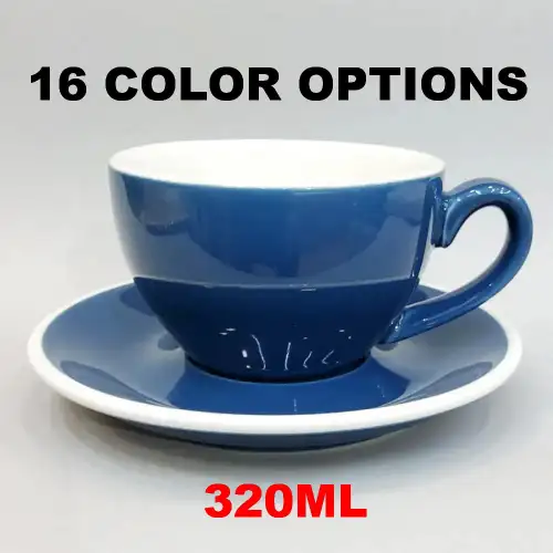#EG350; Coffee cup and saucer 320ml Egg shape