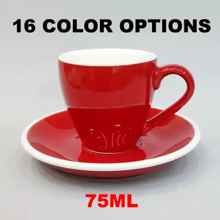 #EG80; Coffee cup + saucer 75ml Egg shap..
