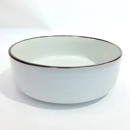 #F776-347WT; Ceramic bowl 8.5" WT #F776