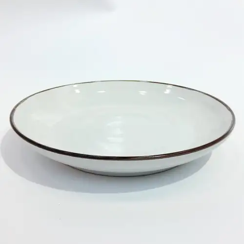 #F776-462WT; Ceramic rd. plate 8" WT #F776