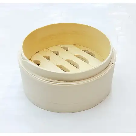 #FS10R-B; Bamboo steamer rd. basket 10cm..