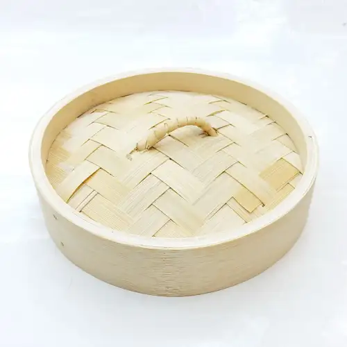 #FS15R-A; Bamboo steamer rd. cover 15cm