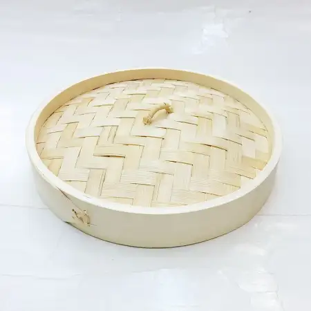 #FS21R-A; Bamboo steamer rd. cover 21cm ..