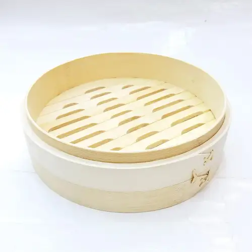 #FS21R-B; Bamboo steamer rd. basket 21cm  
