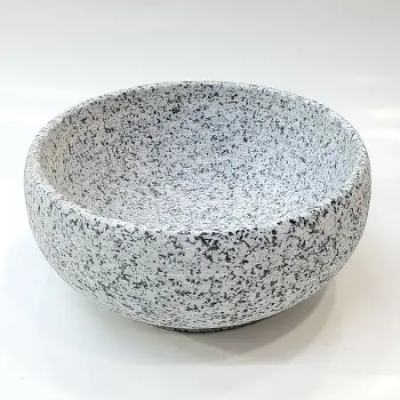 #GW1607; Stone bowl 16x7cm  ..