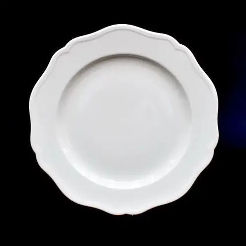 #HA9276; Ceramic plate round 12.25 inches