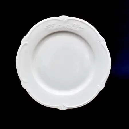 #HB9399; Ceramic plate round 10.5 inches..