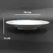 #HB9405; Ceramic soup plate 7.5 inches