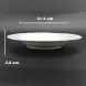 #HB9412; Ceramic soup plate 8.5 inches