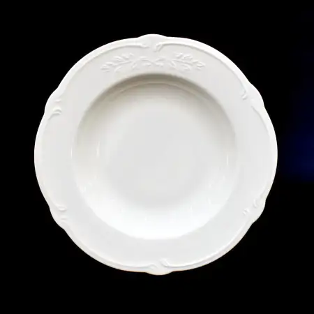 #HB9412; Ceramic soup plate 8.5 inches..
