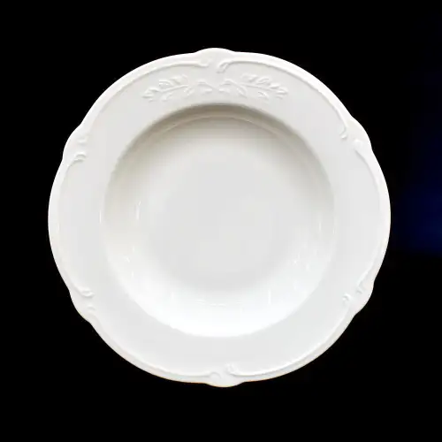 #HB9412; Ceramic soup plate 8.5 inches