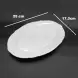 #HB9429; Ceramic oval plate 10 inches