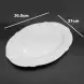 #HB9436; Ceramic oval plate 12 inches
