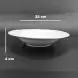 #HB9443; Ceramic soup plate 8.5 inches